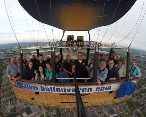 Ballonvaart maken vanaf Alkmaar naar De Weere